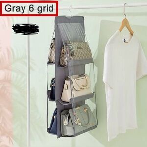 Purse Closet Hanging Storage for Handbags and More 6 Slots NIP